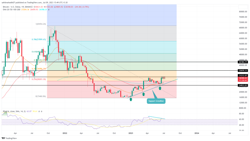 Bitcoin Price Analysis: $BTC Bulls Fight for Control, Will $31200 Resistance Give Way?