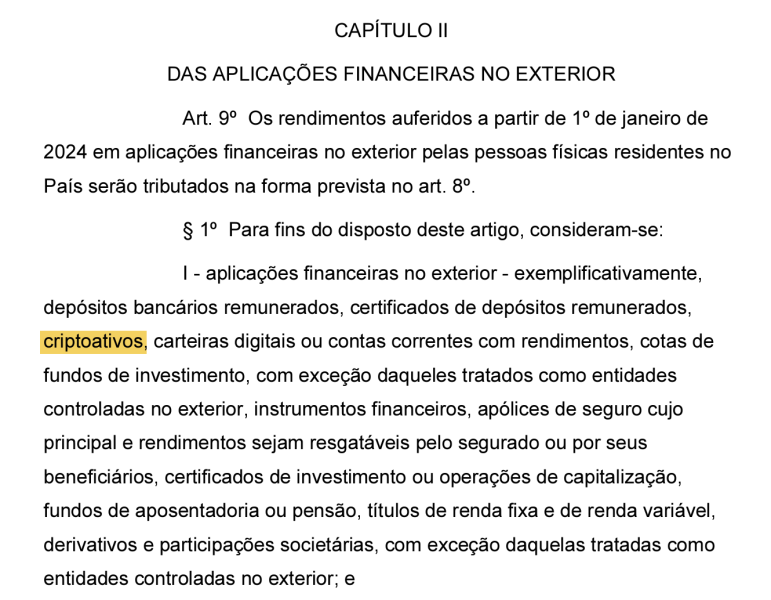 Brazil’s Congress moves to levy higher taxes on cryptocurrencies