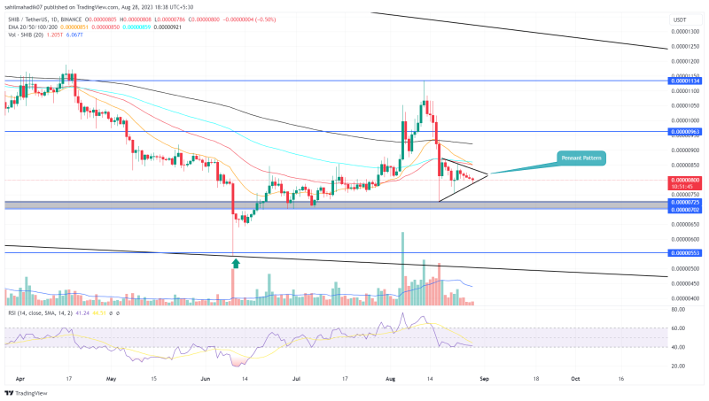 Is SHIB Price Dip to $0.000007 Imminent? Bearish Pattern Sparks Concern