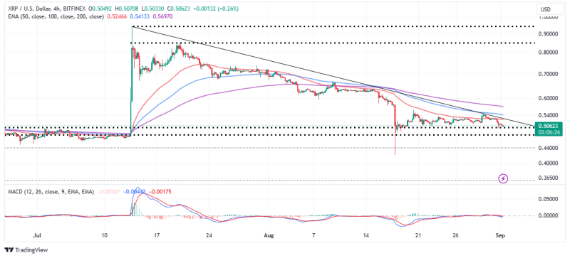 XRP Price Rebounds From $0.5 As Bulls Focus On $1