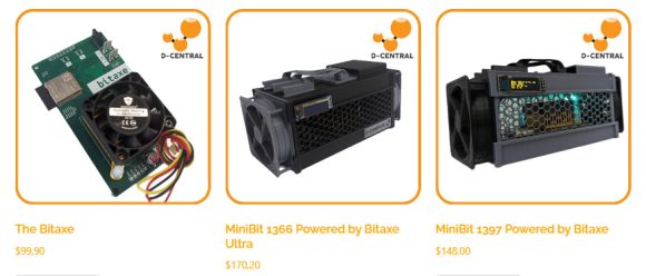 MiniBit 1366 and MiniBit 1397 Single-Chip Bitcoin ASIC Home Miners Powered by Bitaxe