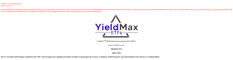 Investment firm floats yield-bearing ETF based on MicroStrategy stock