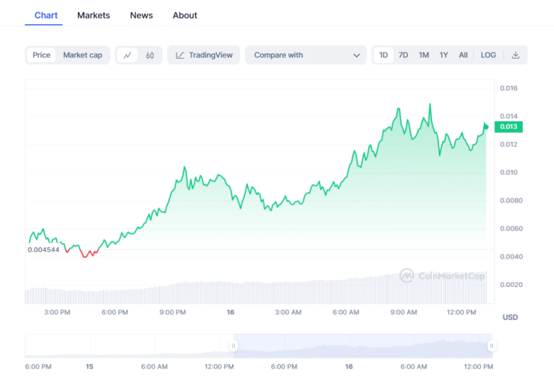 BOME Price has jumped by over 145% amid hyped debut