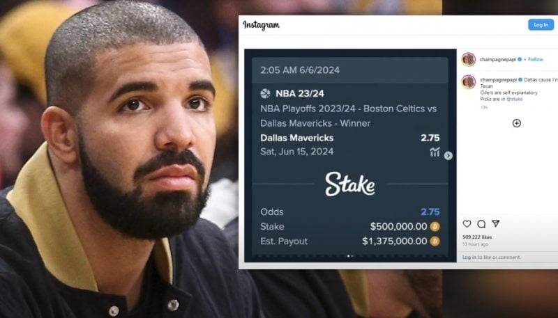 Drake's $500K Bitcoin bet upset after Celtics take Mavs 4 to 1