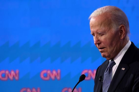 Biden's Odds of Dropping Out Surge to Almost 80% on Polymarket After New York Times Report